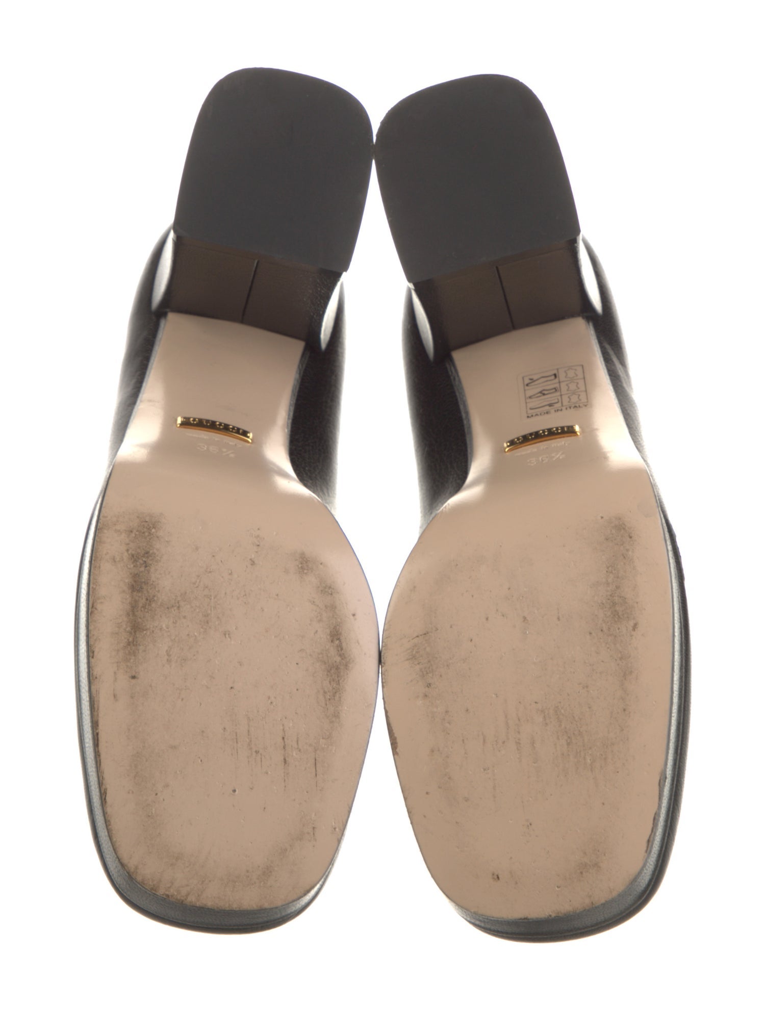 Gucci Horsebit Accent Leather Pumps